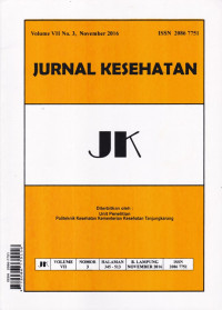 JURNAL KESEHATAN Volume VII No. 3, November 2016